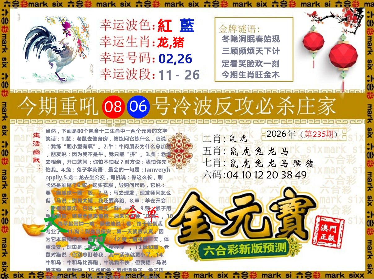 金元宝 第235期