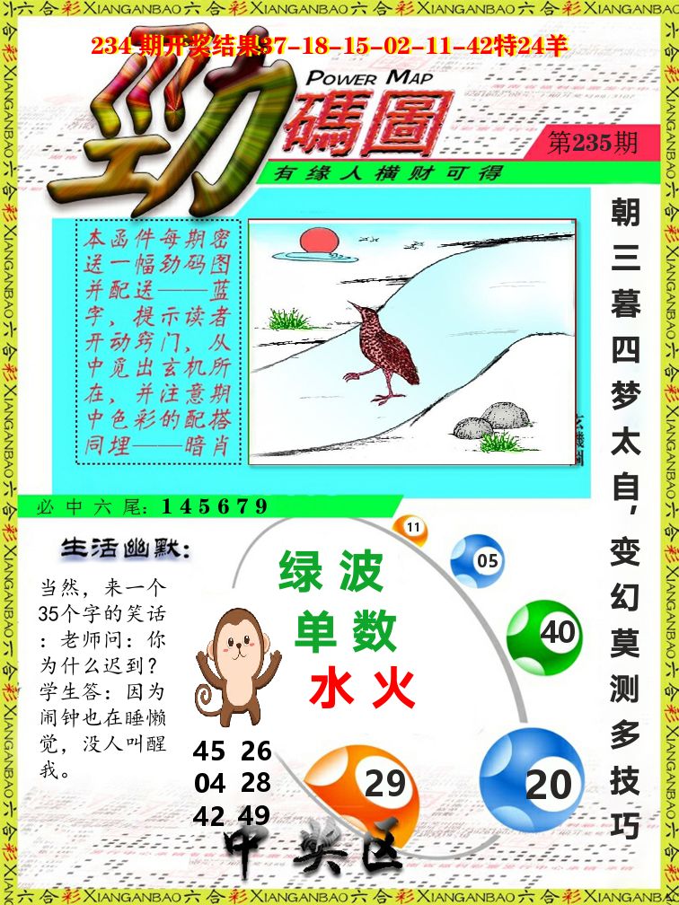 劲码图 第235期
