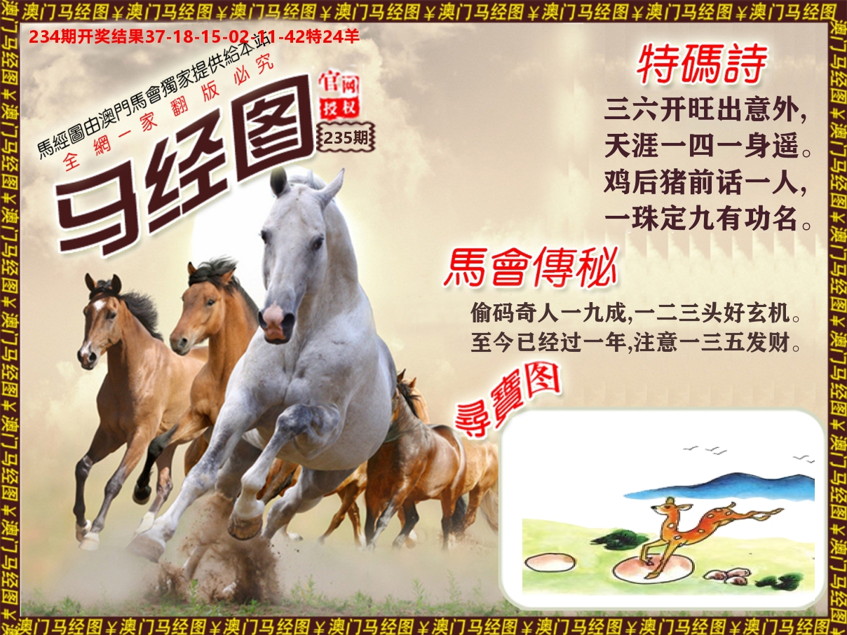 马经系列 第235期