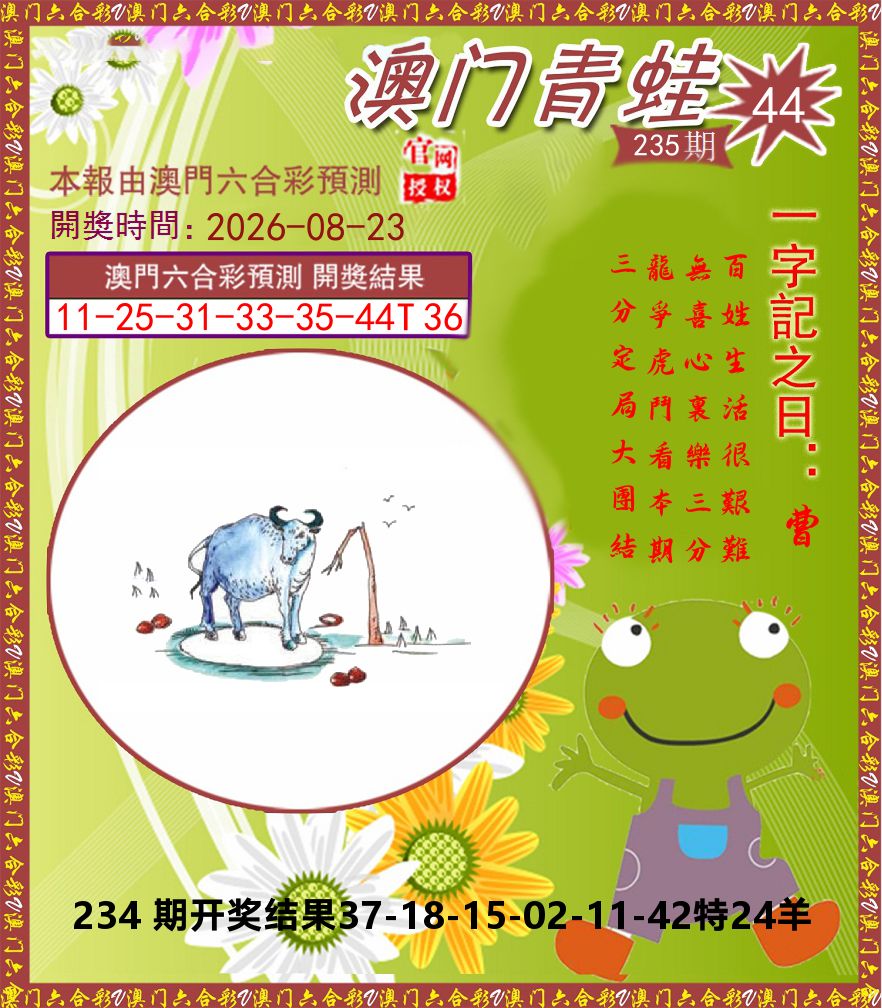 青蛙系列44 第235期