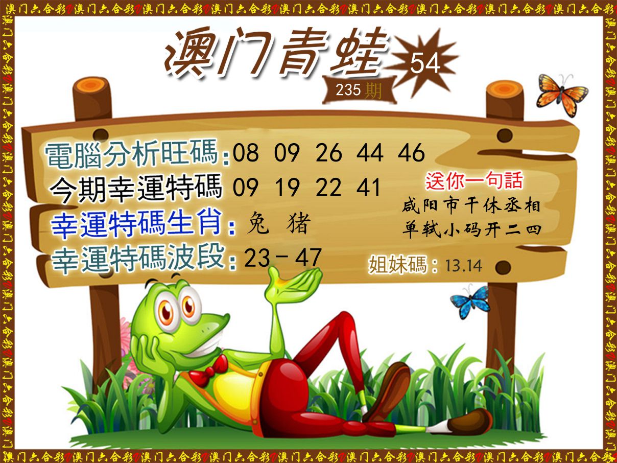 青蛙系列54 第235期