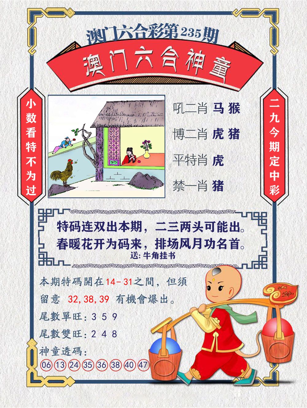 六合神童 第235期