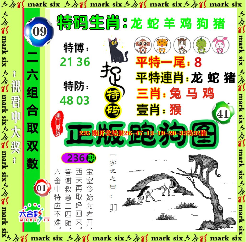 正版跑狗图 第236期
