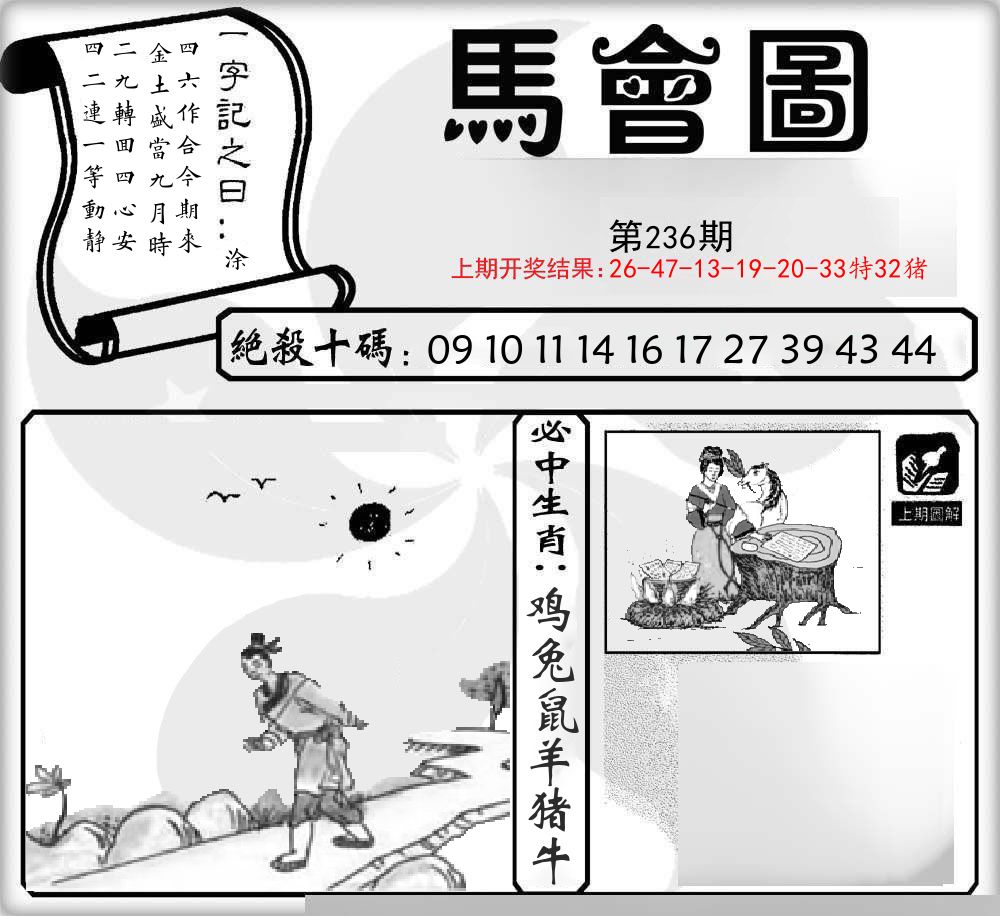 马会图 第236期