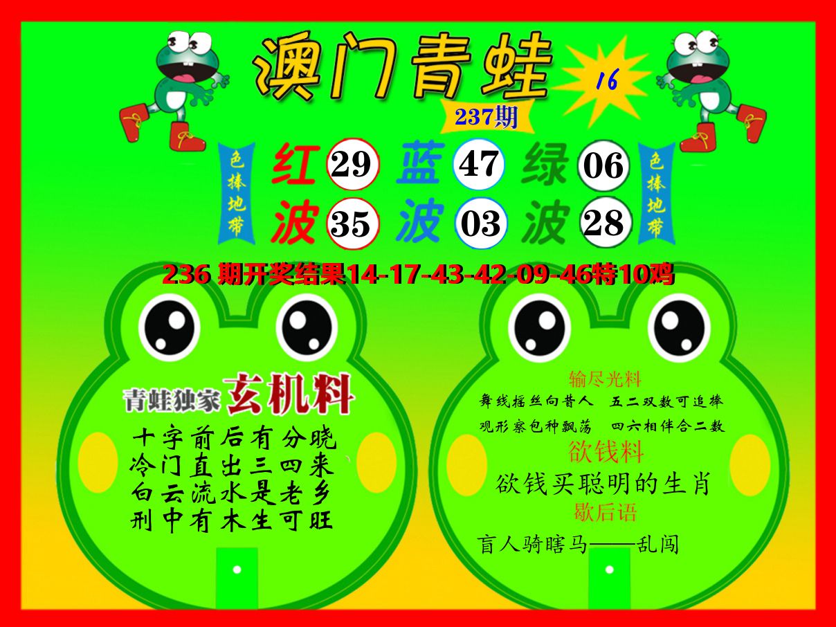 青蛙系列16 第237期