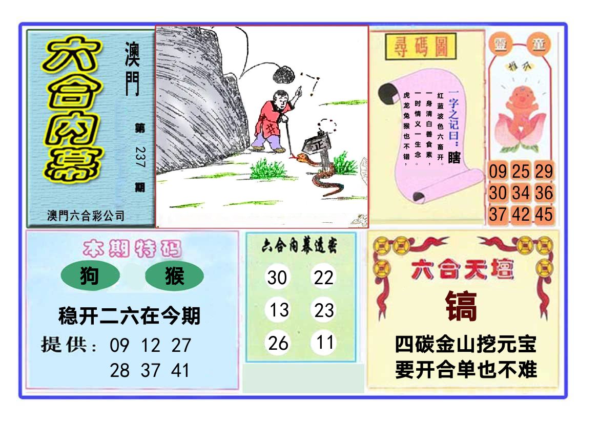 六合内幕 第237期
