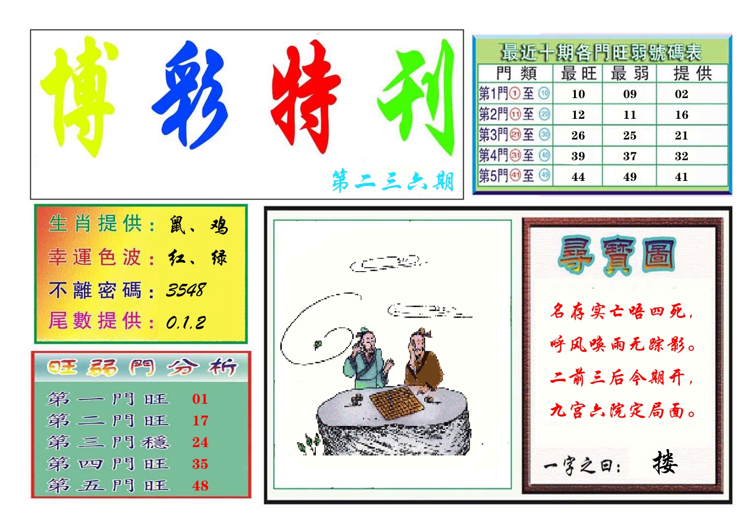 博彩特刊 第237期