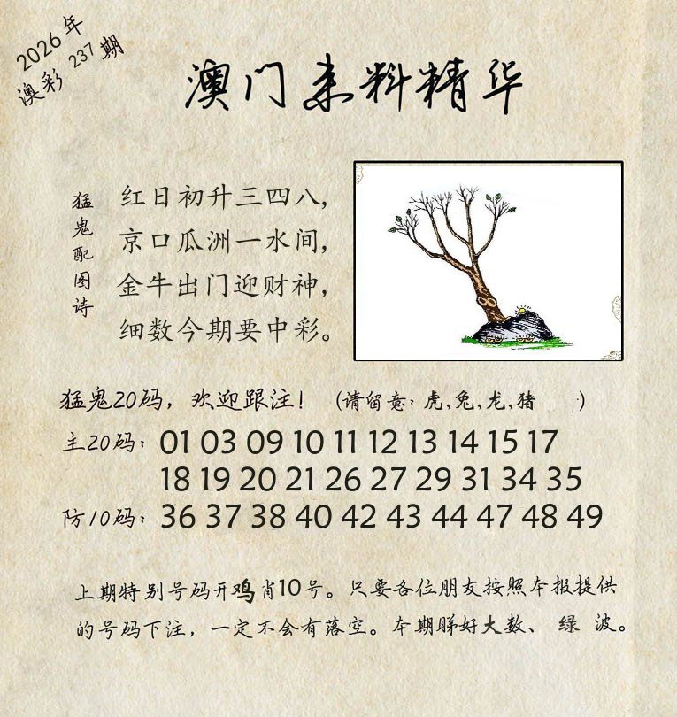 精华来料 第237期