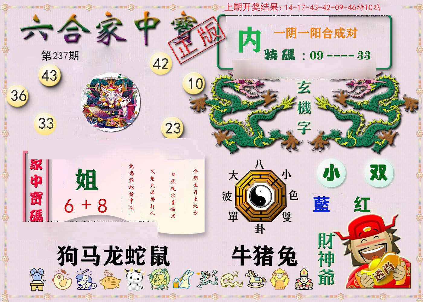 六合家中宝 第237期