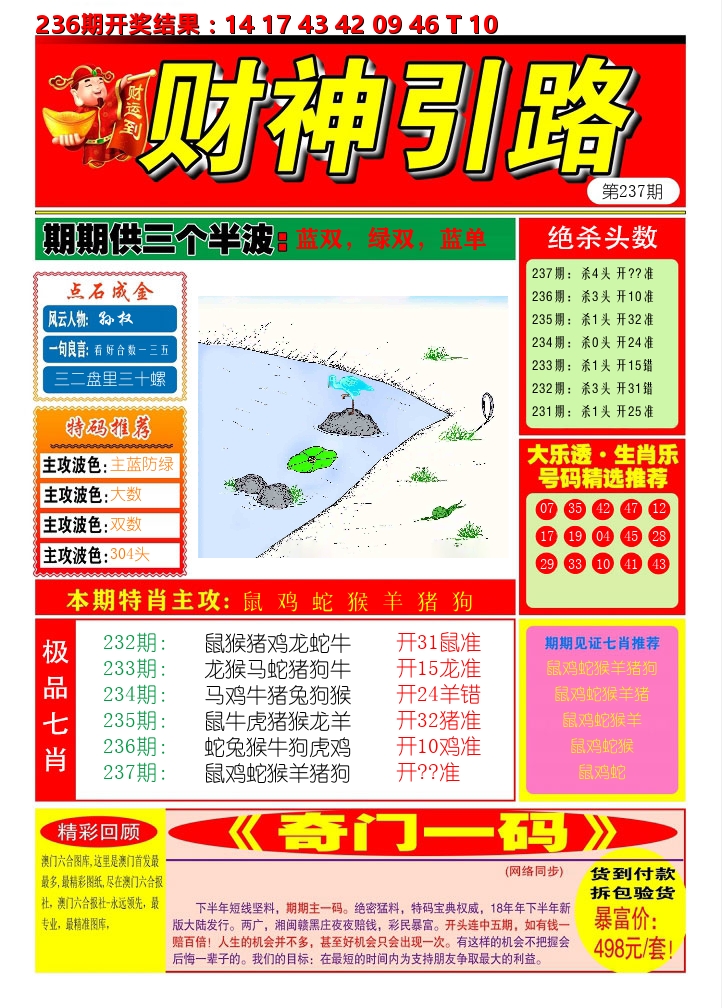 财神引路 第237期