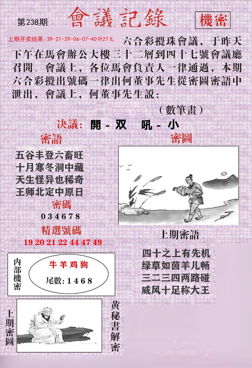 会议记录 第238期