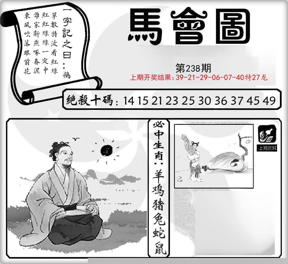 马会图 第238期