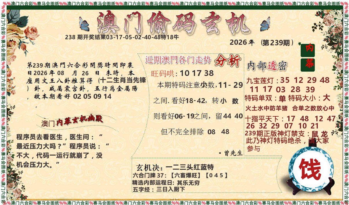 偷码玄机 第239期