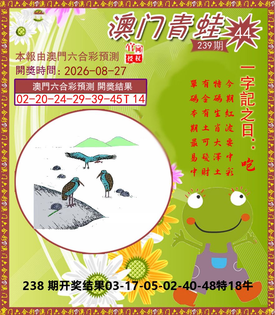 青蛙系列44 第239期