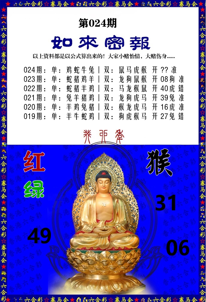 如来密报 第24期