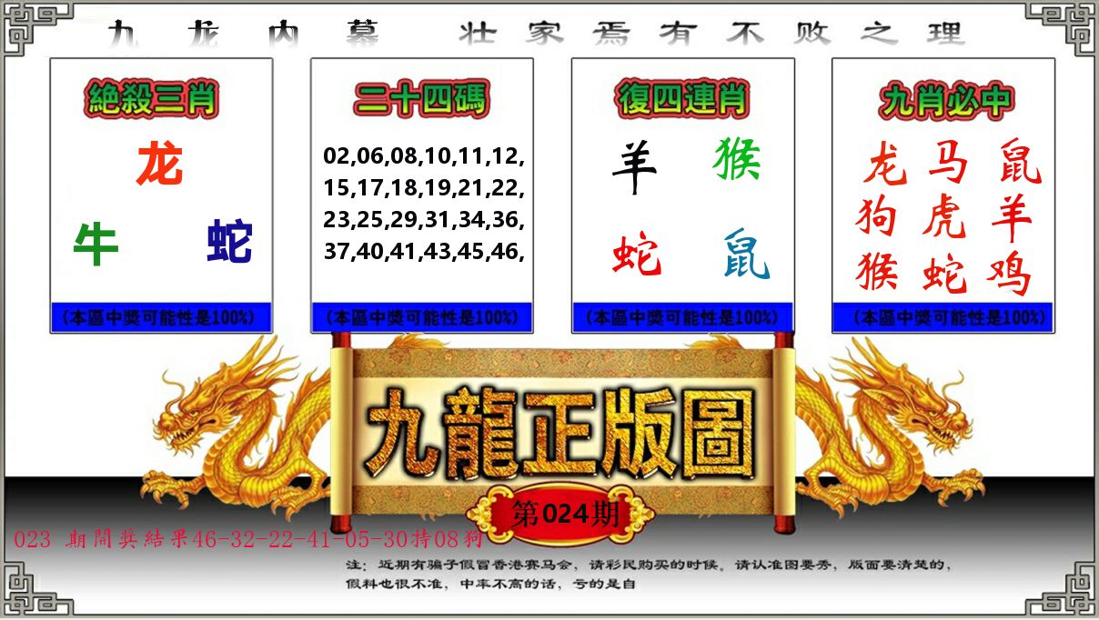 九龙正版图 第24期