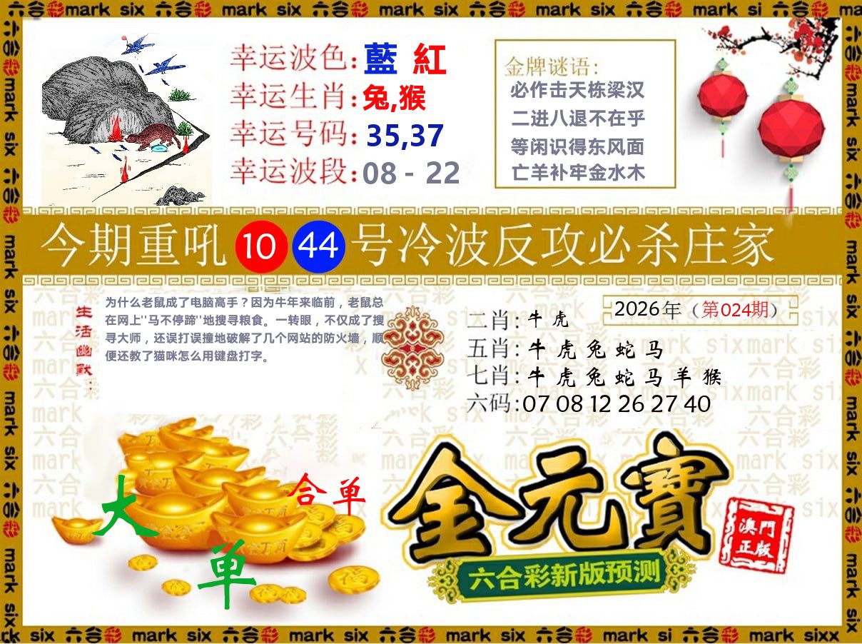金元宝 第24期