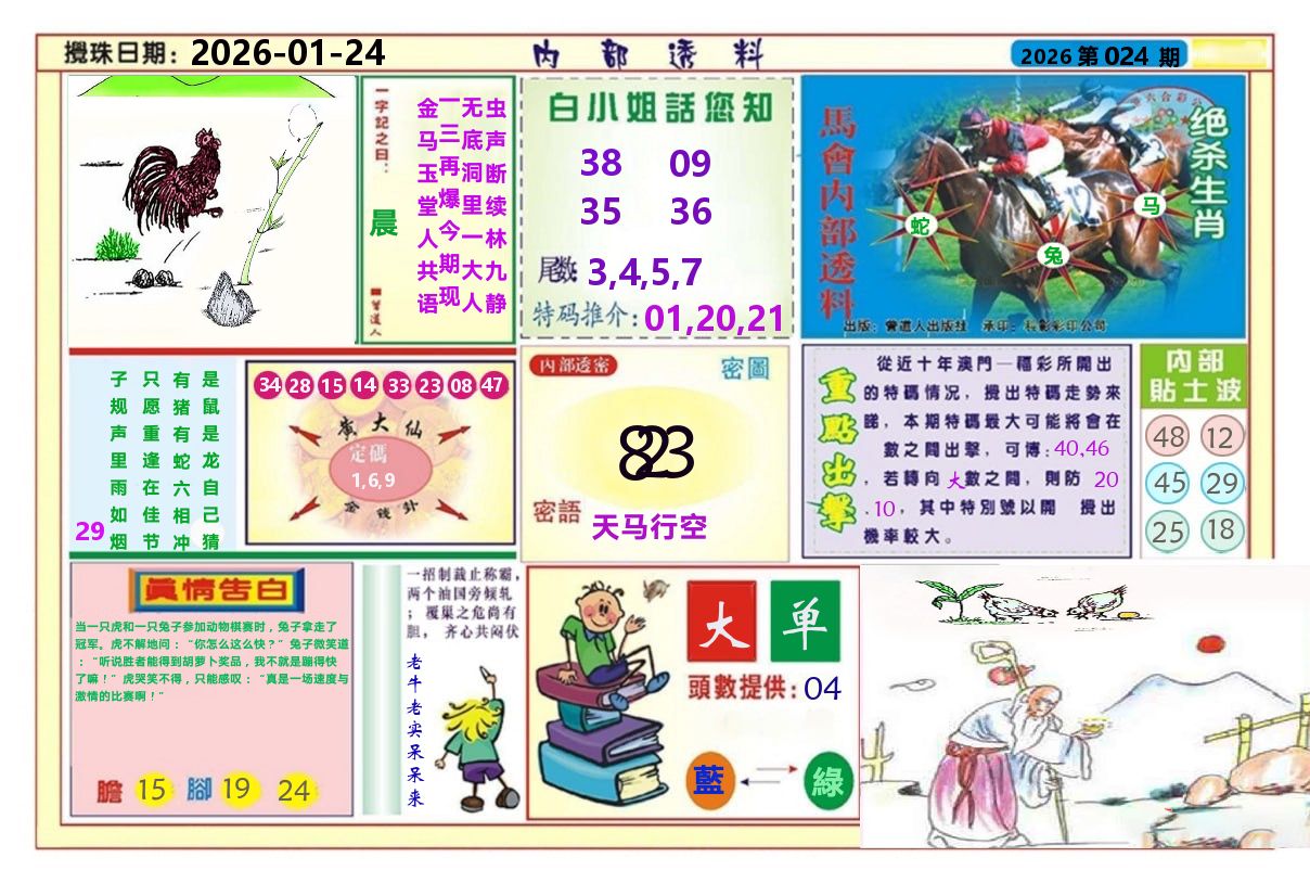 澳门内部透料A 第24期