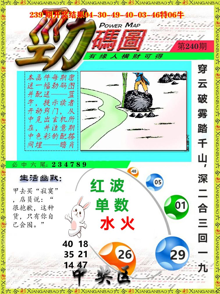 劲码图 第240期