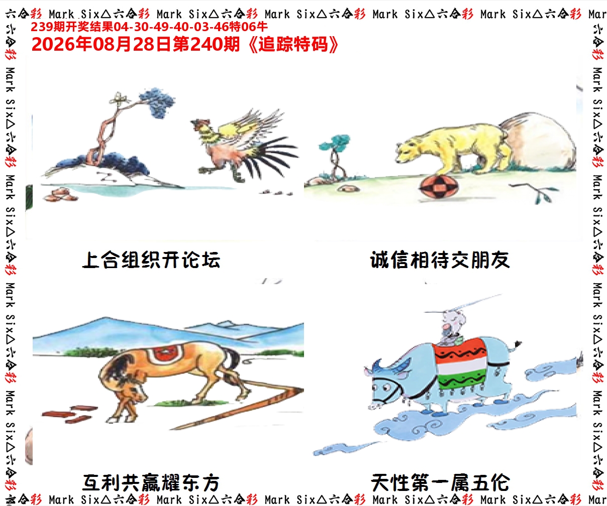 追踪特码 第240期