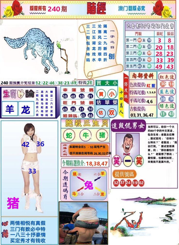 澳门赌经 第240期