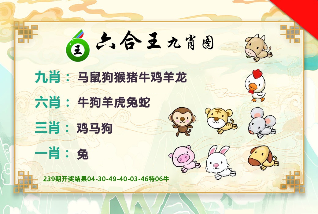 六合王九肖图 第240期