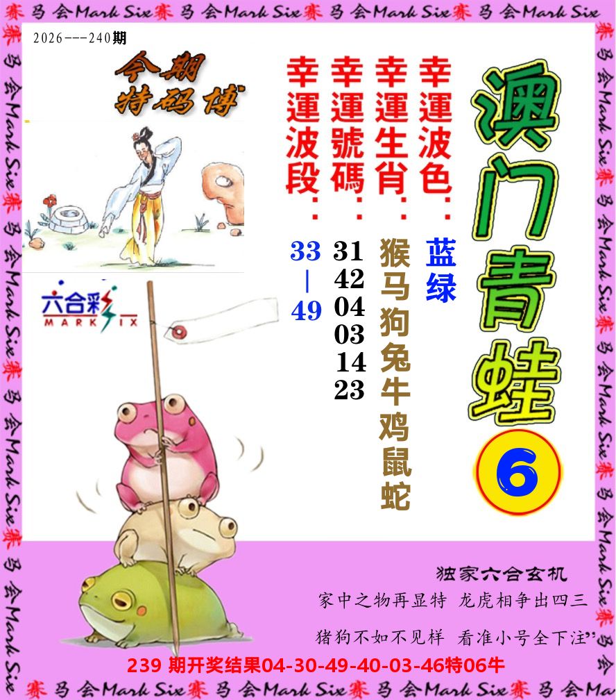 青蛙系列6 第240期