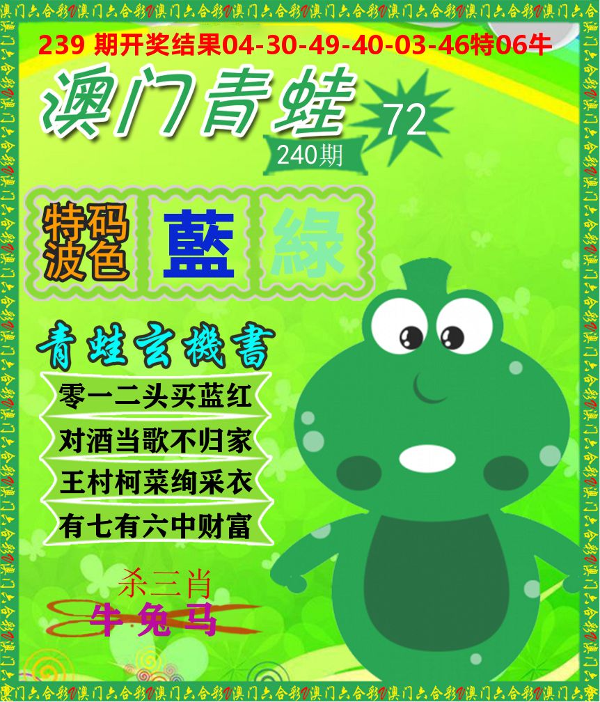 青蛙系列72 第240期