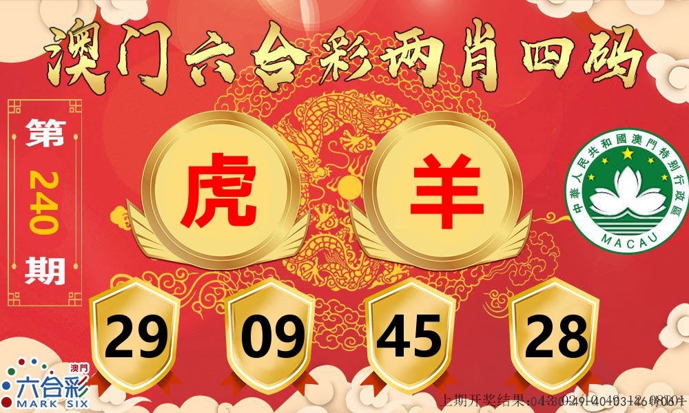 澳门两肖四码 第240期