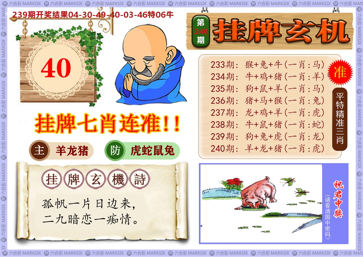 澳门挂牌玄机 第240期