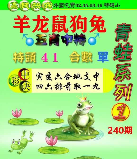 青蛙彩图 第240期