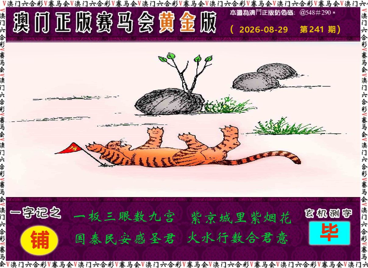 赛马会黄金版 第241期