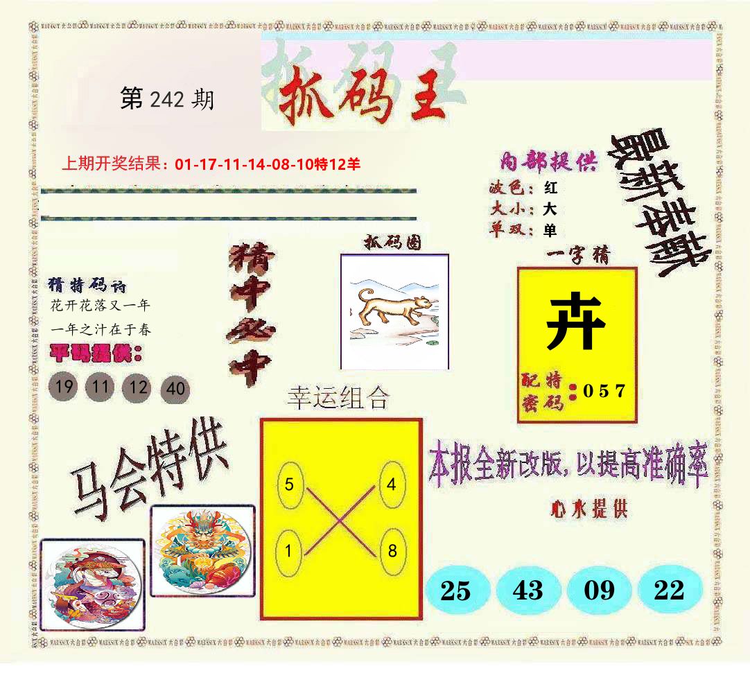 抓码王 第242期
