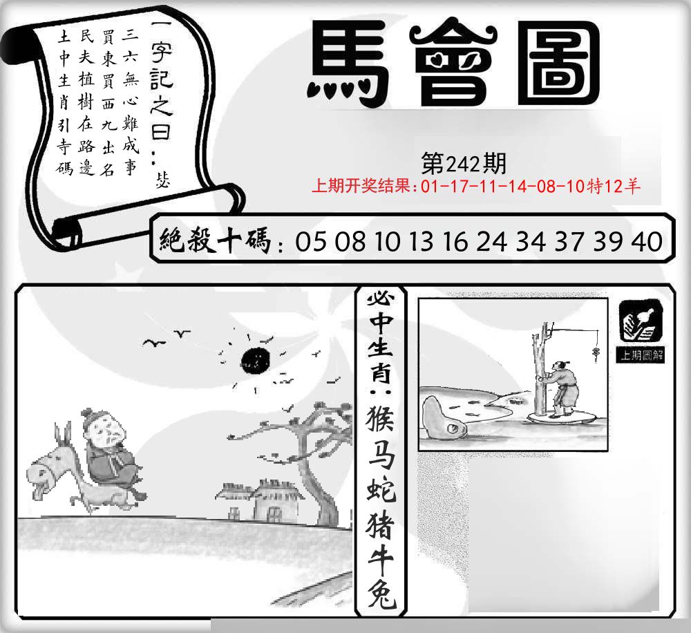 马会图 第242期