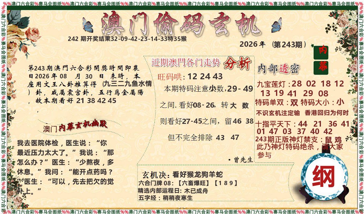 偷码玄机 第243期