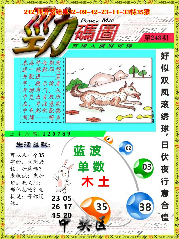 劲码图 第243期