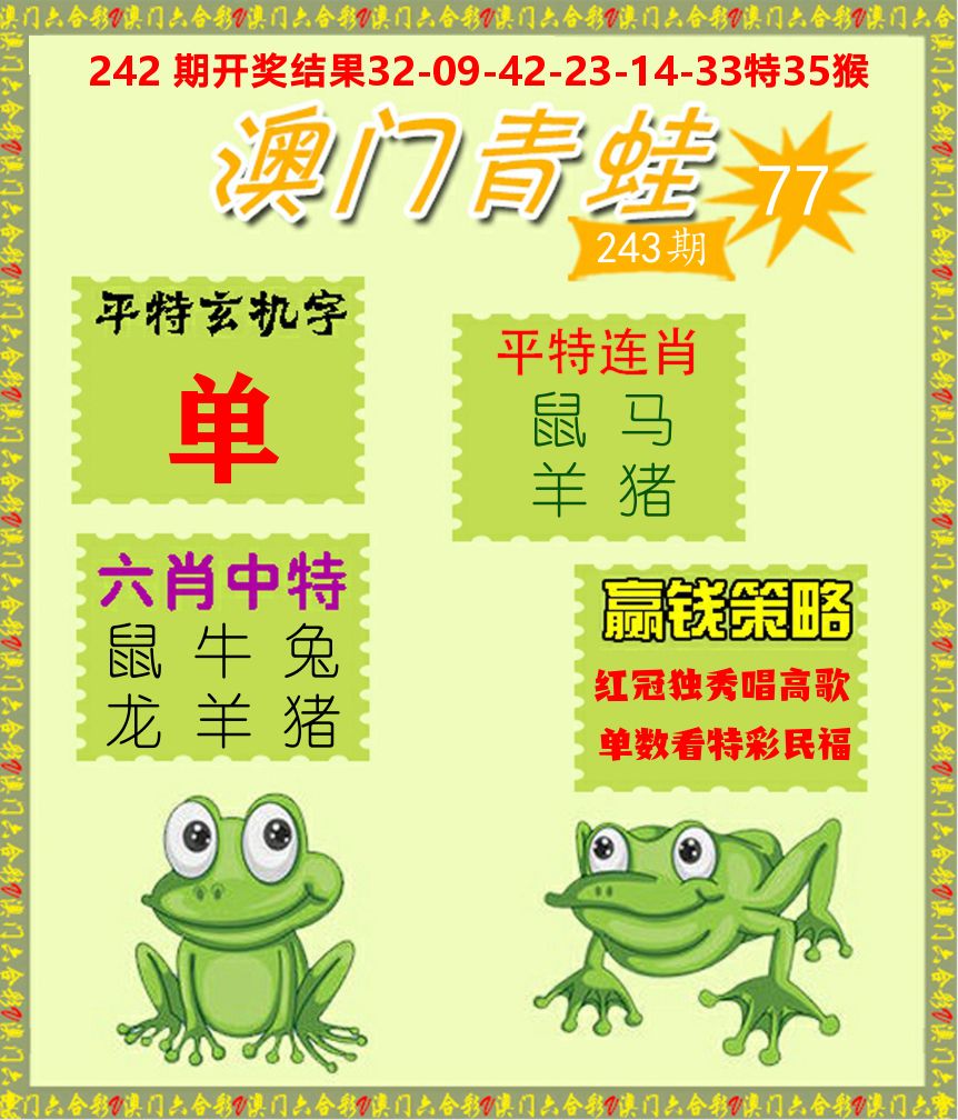青蛙系列77 第243期