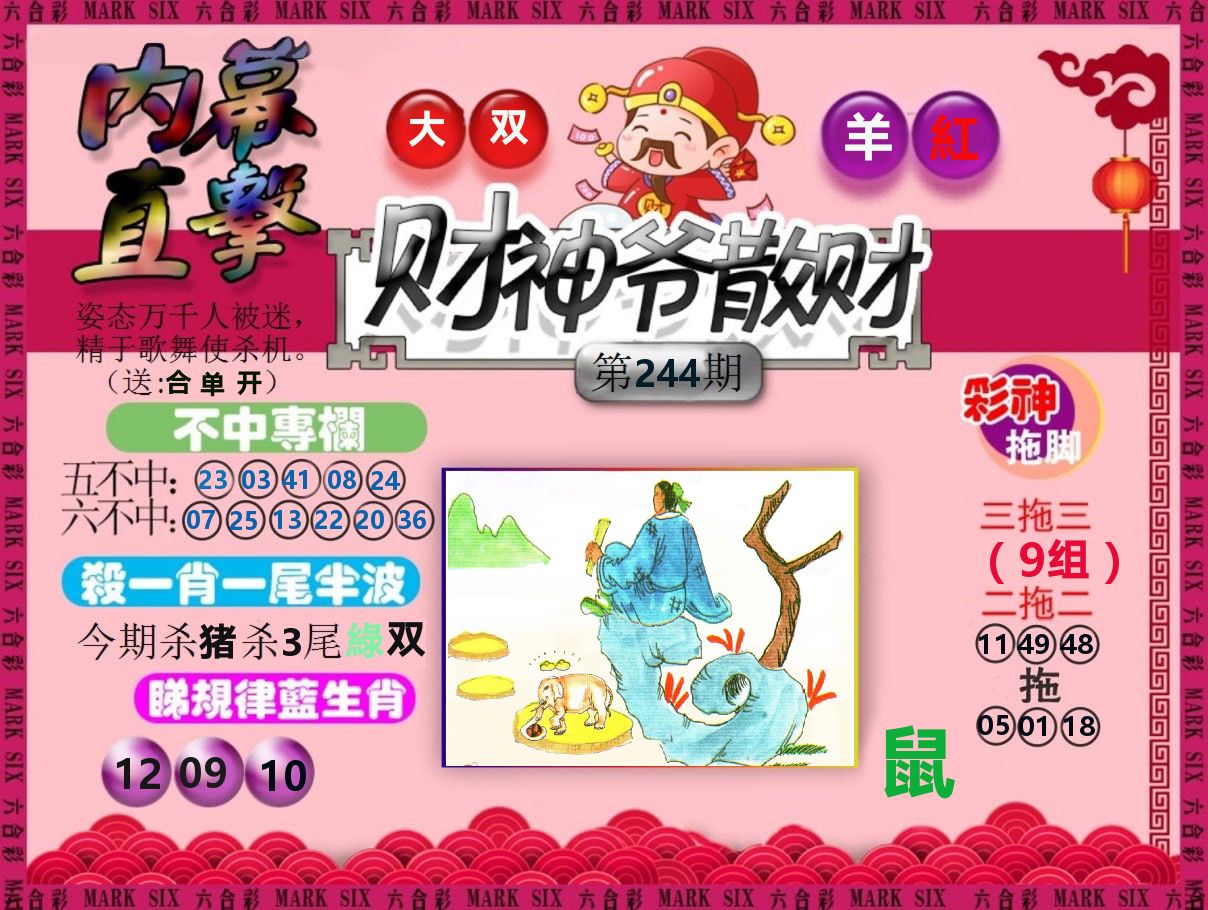 财神爷散财 第244期