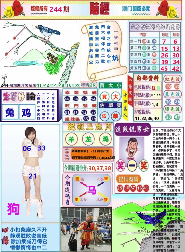 澳门赌经 第244期