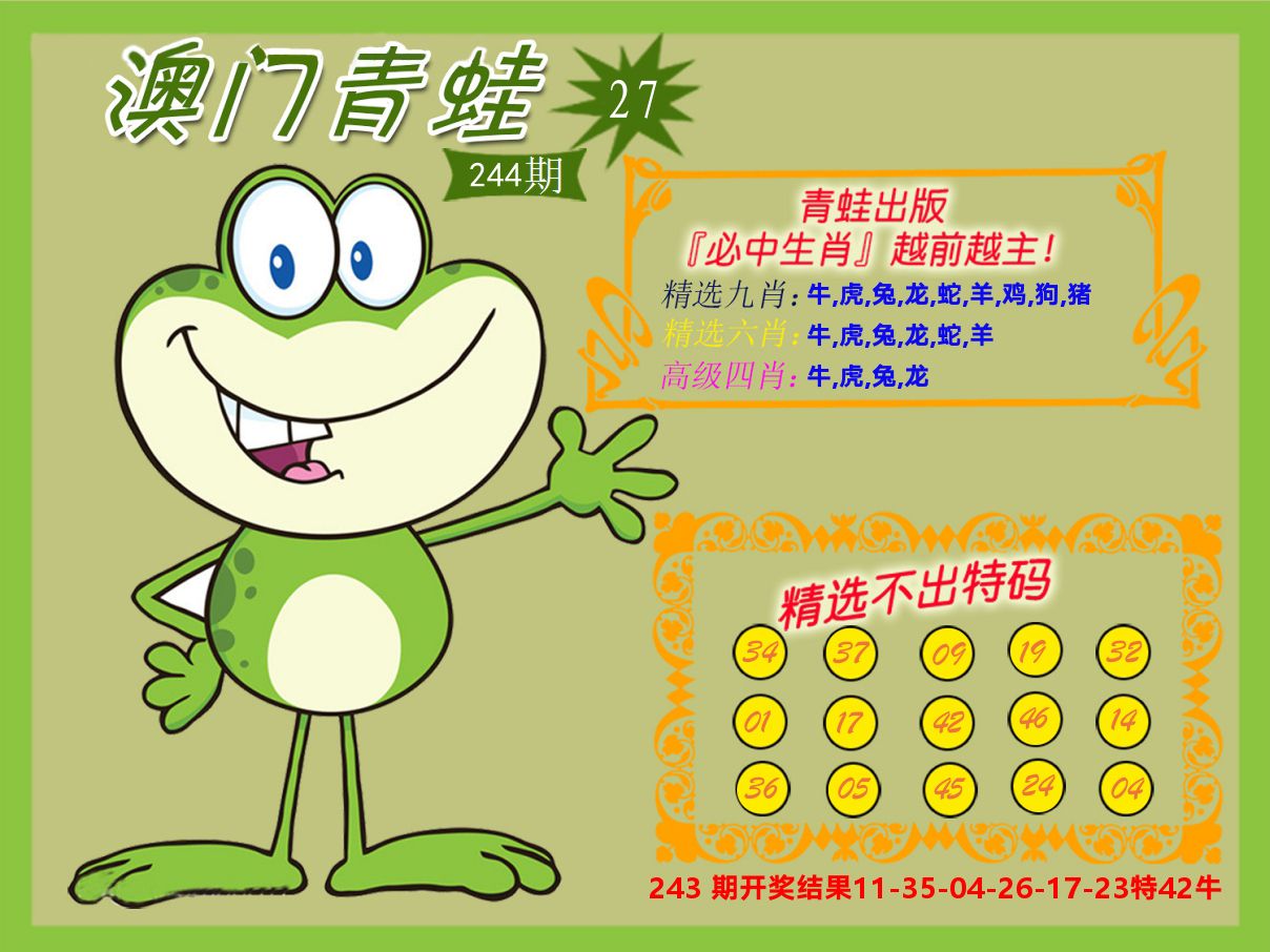 青蛙系列27 第244期