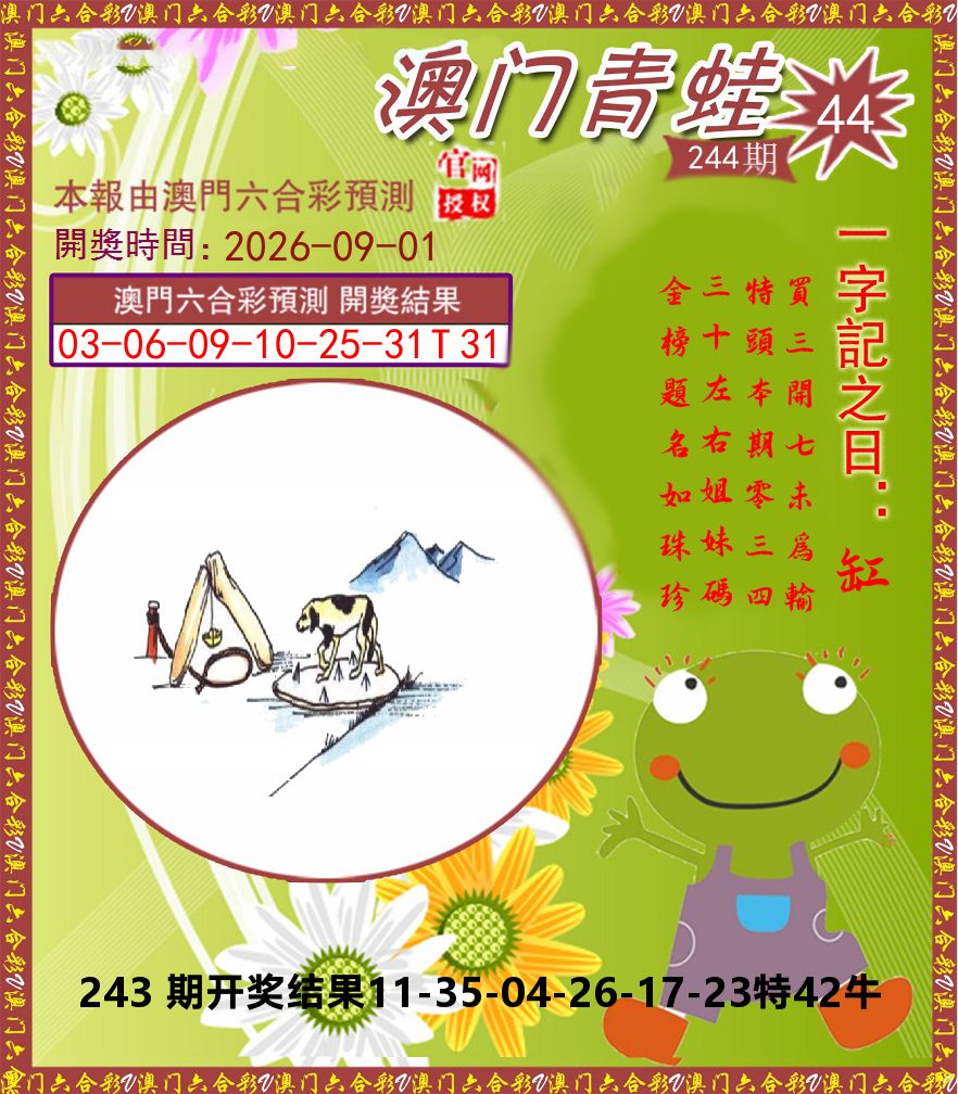 青蛙系列44 第244期