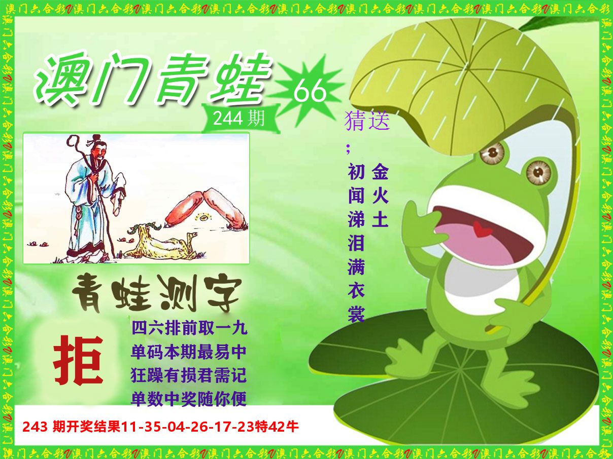青蛙系列66 第244期