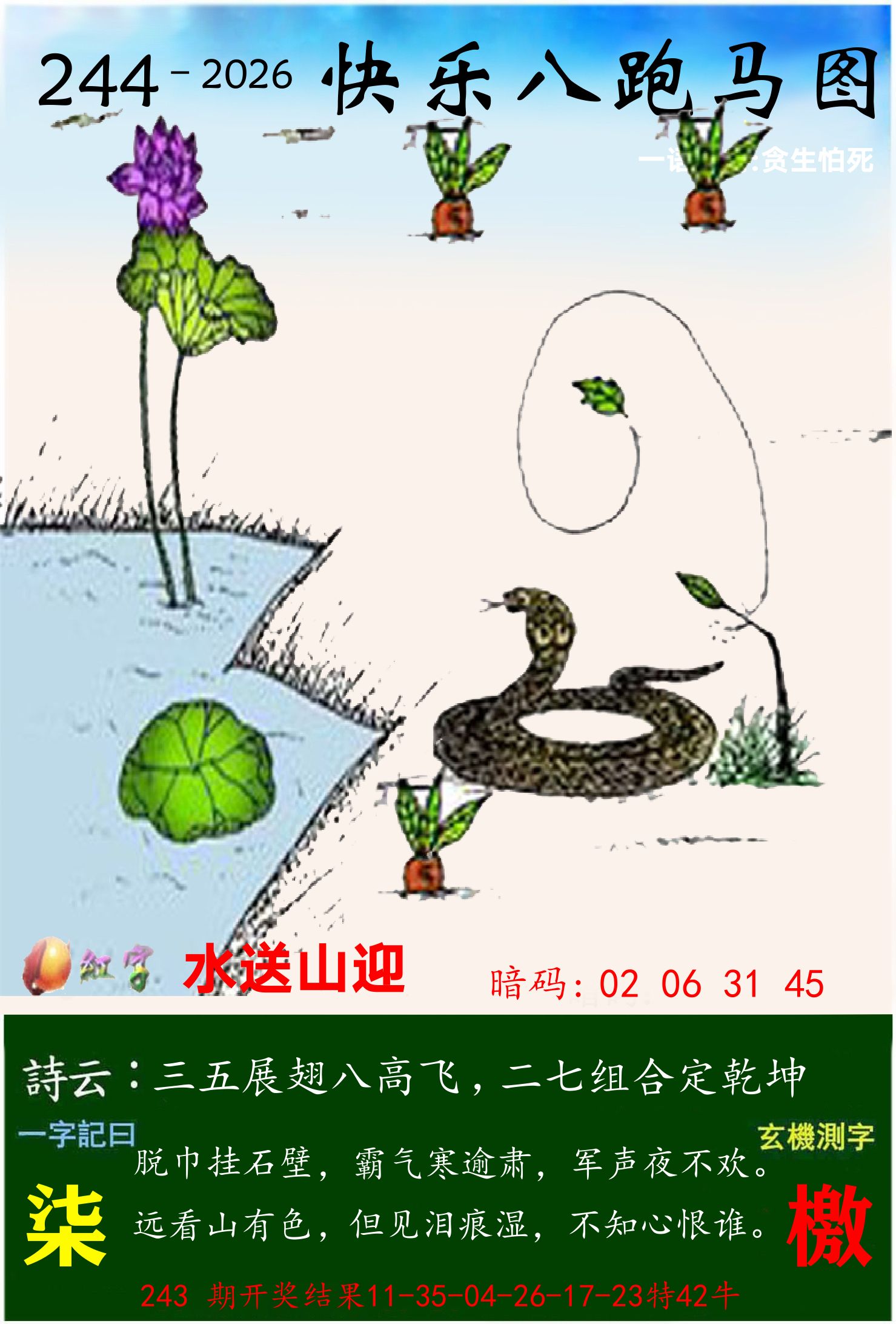 澳门跑马 第244期