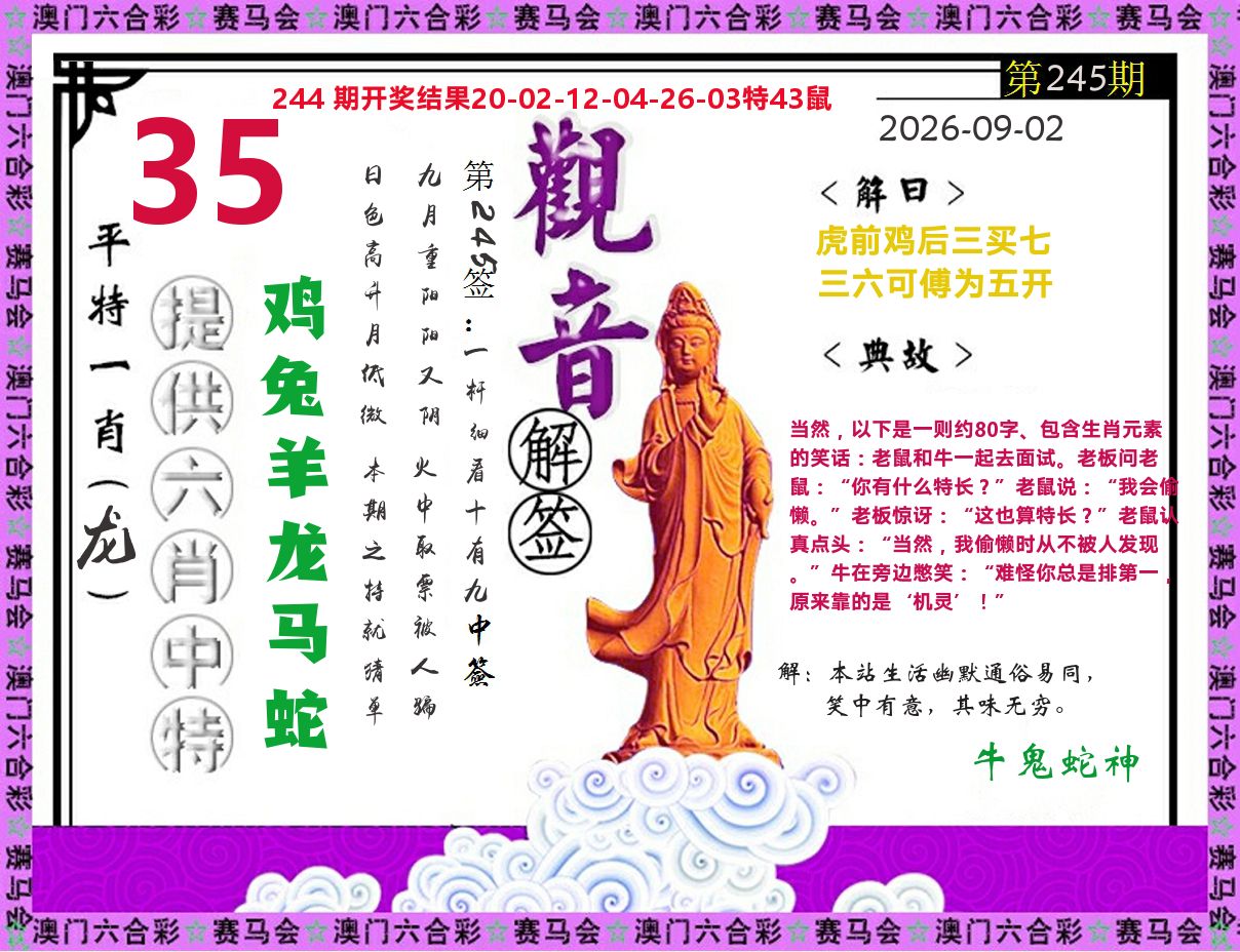 观音解签 第245期