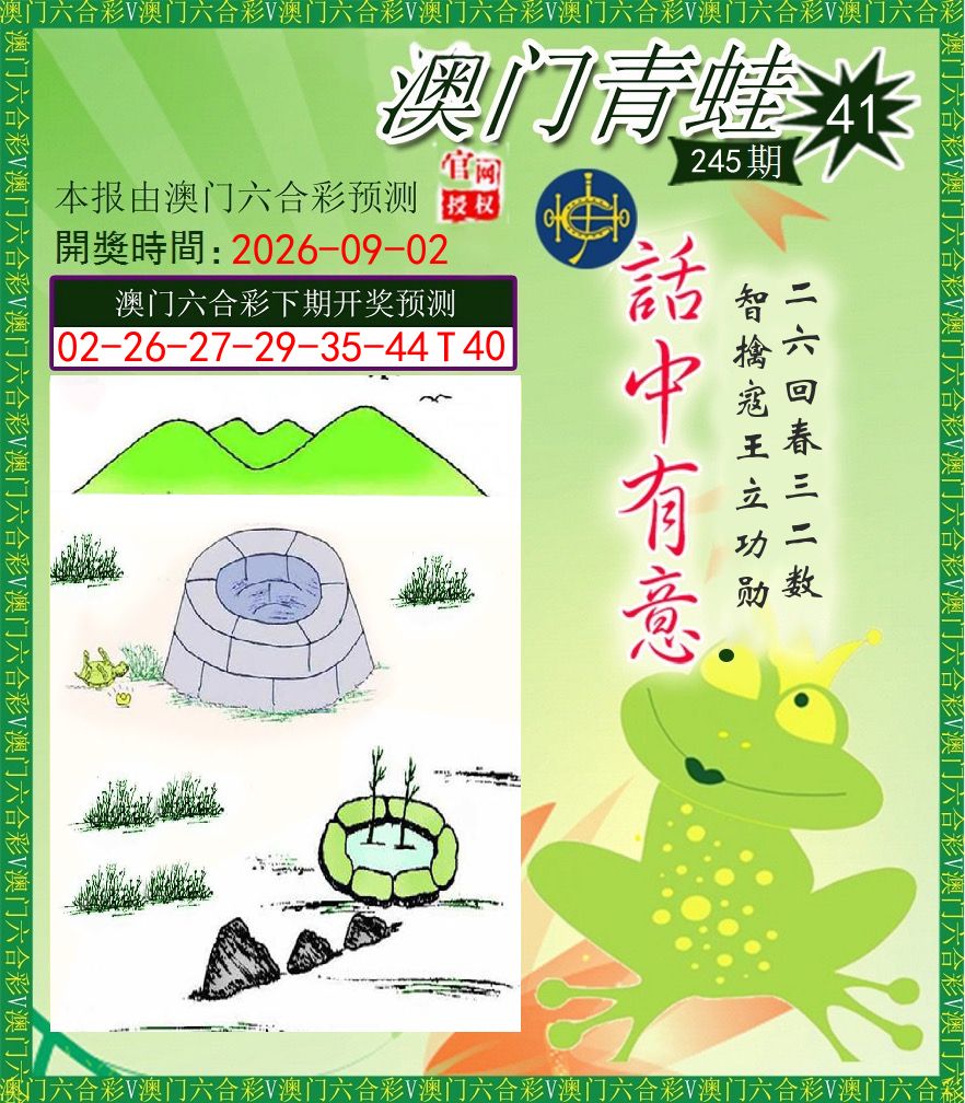 青蛙系列43 第245期