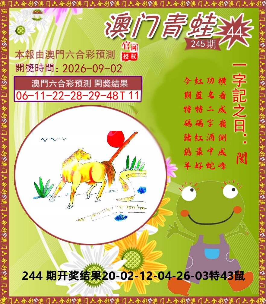 青蛙系列44 第245期