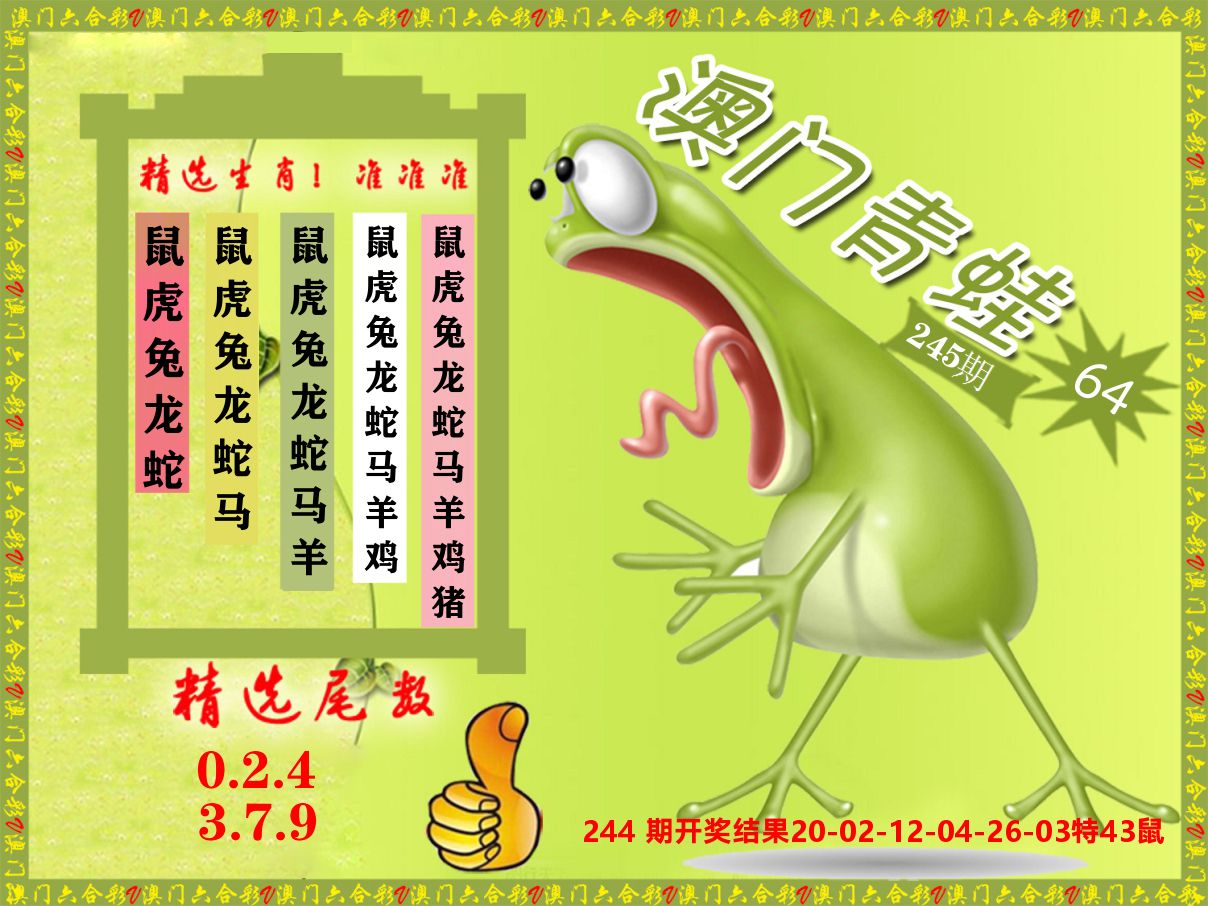 青蛙系列64 第245期