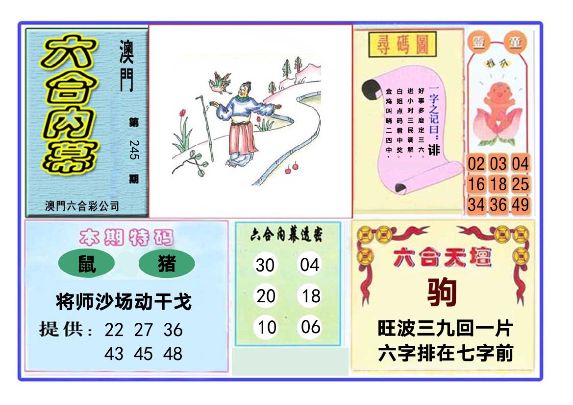六合内幕 第245期