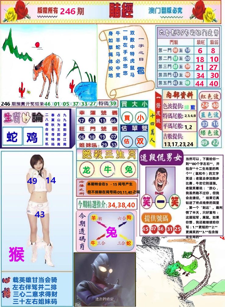 澳门赌经 第246期