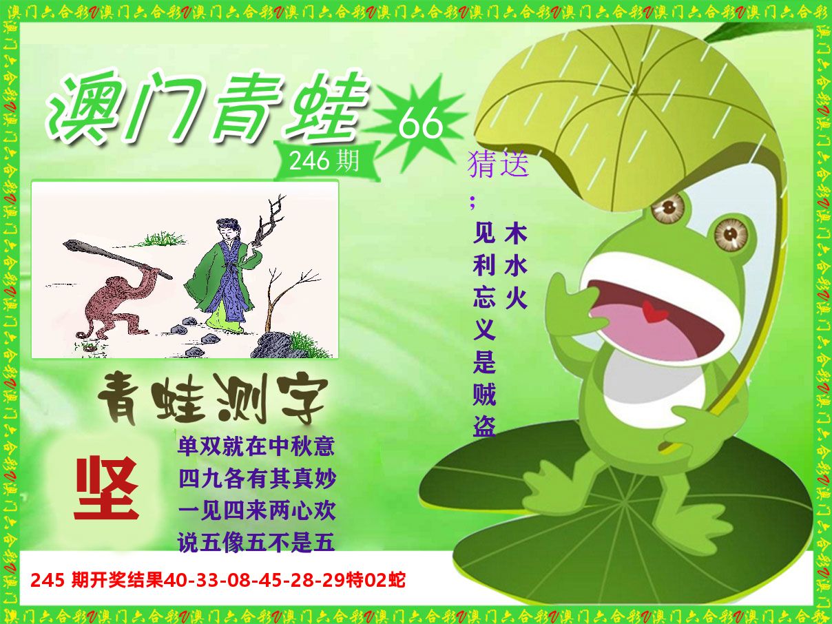 青蛙系列66 第246期